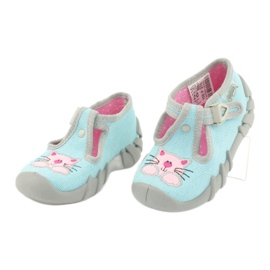 Calzado infantil befado 110P375 azul rosado gris 3