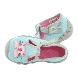 Calzado infantil befado 110P375 azul rosado gris 6