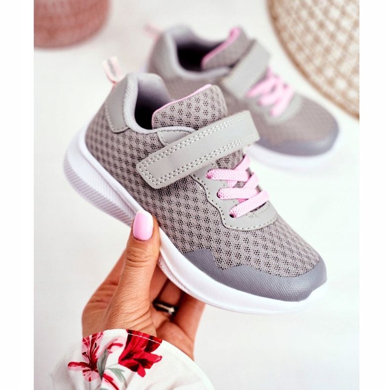 EVE Zapatilla Deportiva Infantil Con Velcro Gris Mirabell 2