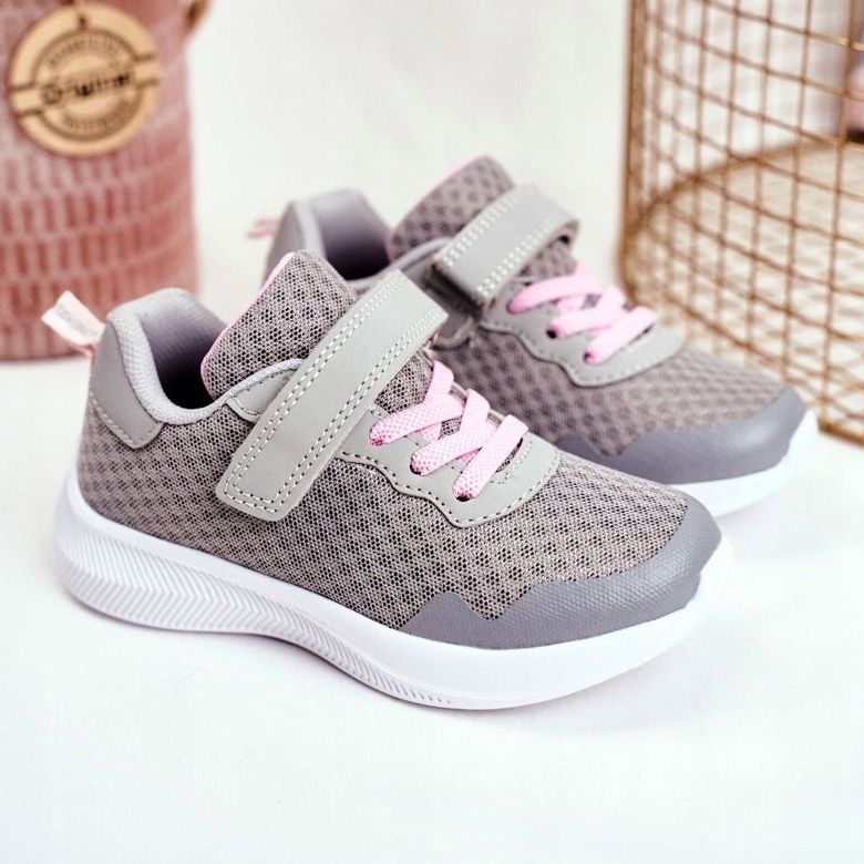 EVE Zapatilla Deportiva Infantil Con Velcro Gris Mirabell 1