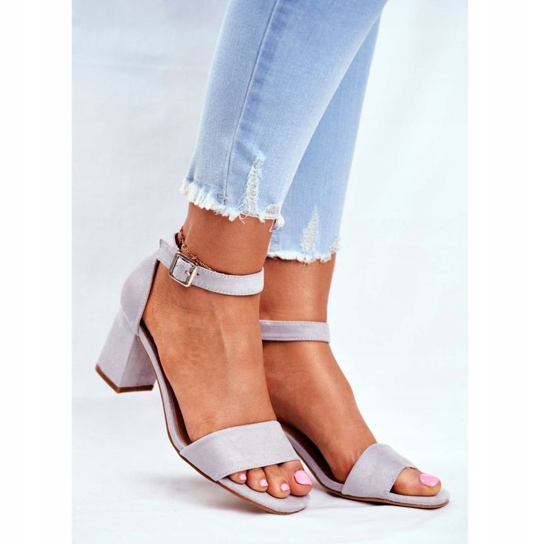 Vinceza Sandalias Mujer Suede Grey ¡Más y más! gris 1