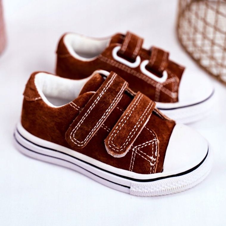 Apawwa Zapatillas de niños con velcro Brown Stavia marrón 2