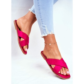 Zapatillas Mujer Cinturones en la Cruz Fucsia Filipinas rosado 4