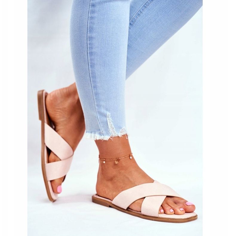 Pantuflas de Mujer, Correas, Cross Beige Filipinas 2 Pantuflas de Mujer, Correas, Cross Beige Filipinas 2