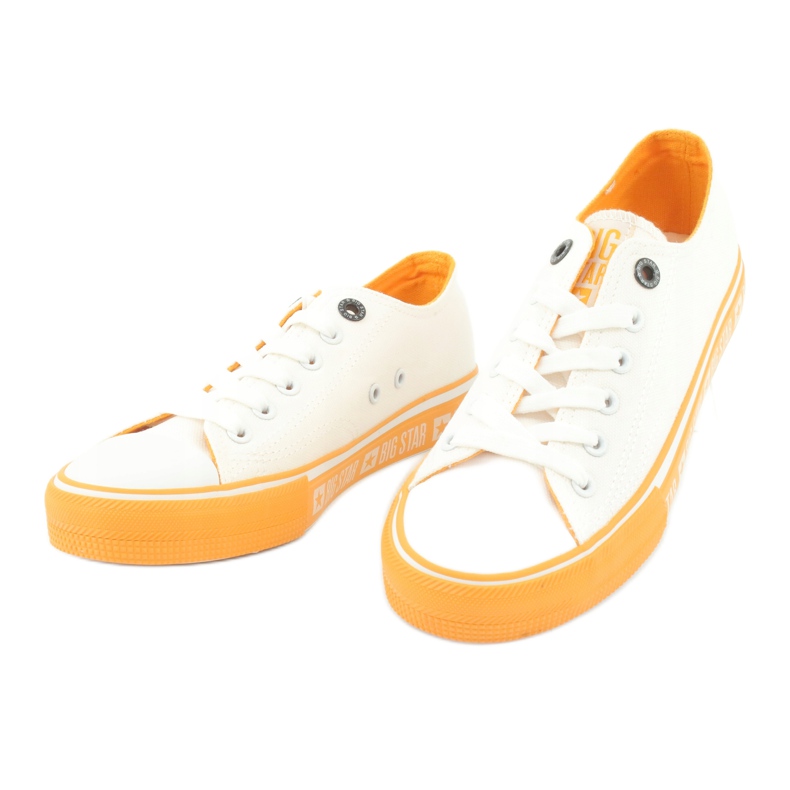 Zapatillas Big Star FF274234 suela amarilla, blanco 2