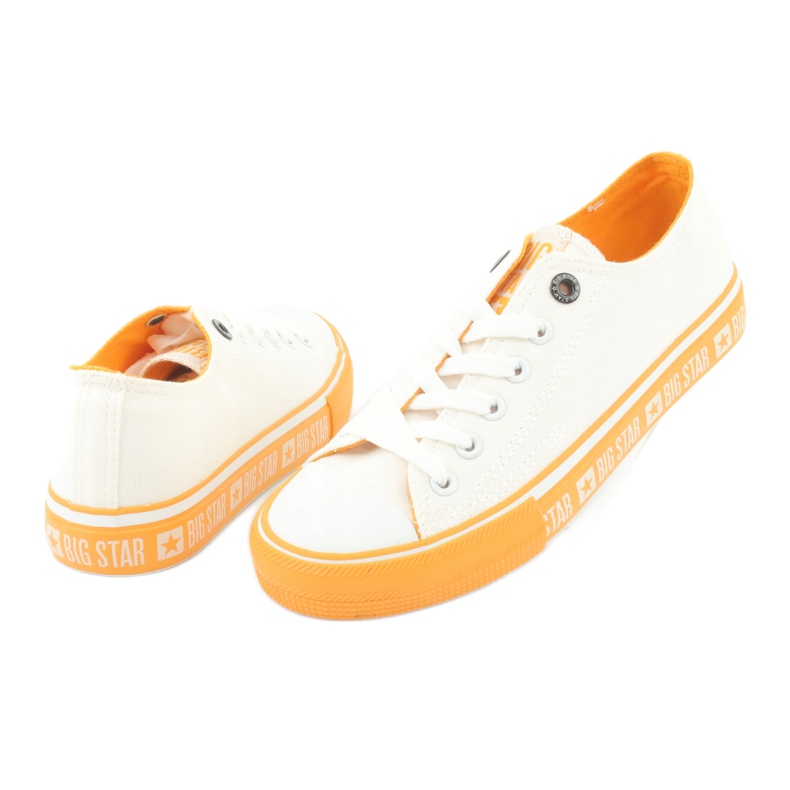Zapatillas Big Star FF274234 suela amarilla, blanco 3