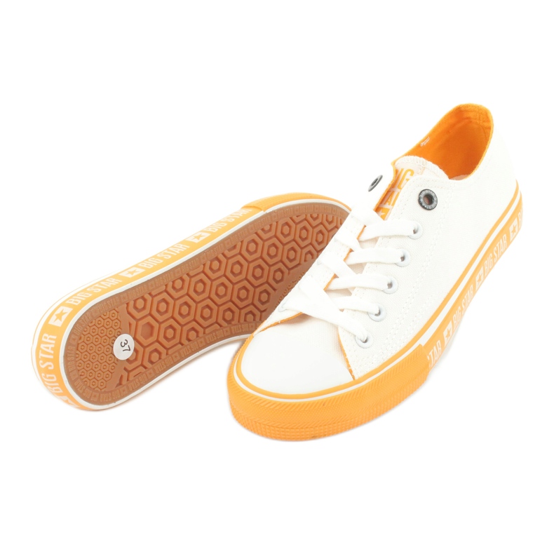 Zapatillas Big Star FF274234 suela amarilla, blanco 4