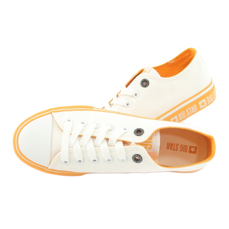 Zapatillas Big Star FF274234 suela amarilla, blanco 5
