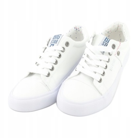 Zapatillas de hombre Big Star atadas blancas AA274511 blanco 5