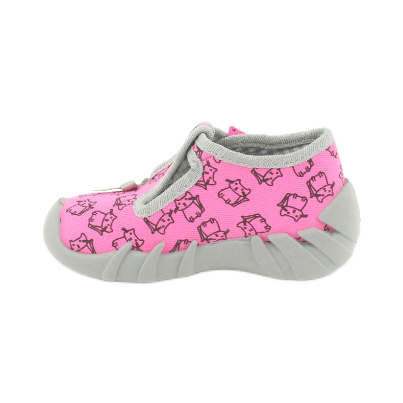 Calzado infantil befado 110P376 rosado gris 1