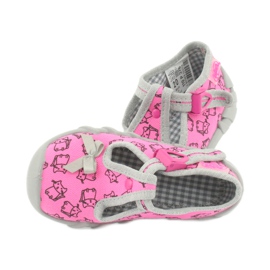 Calzado infantil befado 110P376 rosado gris 4