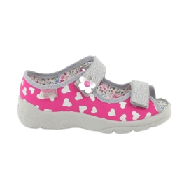 Calzado infantil befado 969X147 rosado gris 1