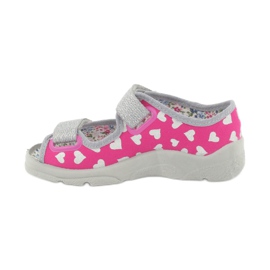 Calzado infantil befado 969X147 rosado gris 2