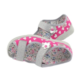 Calzado infantil befado 969X147 rosado gris 5