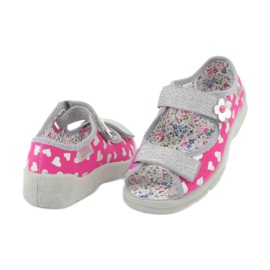 Calzado infantil befado 969X147 rosado gris 4