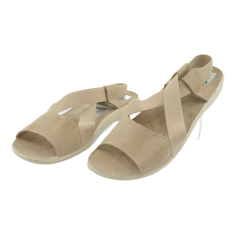 Sandalias de mujer cómodas Adanex 17495 beige 3