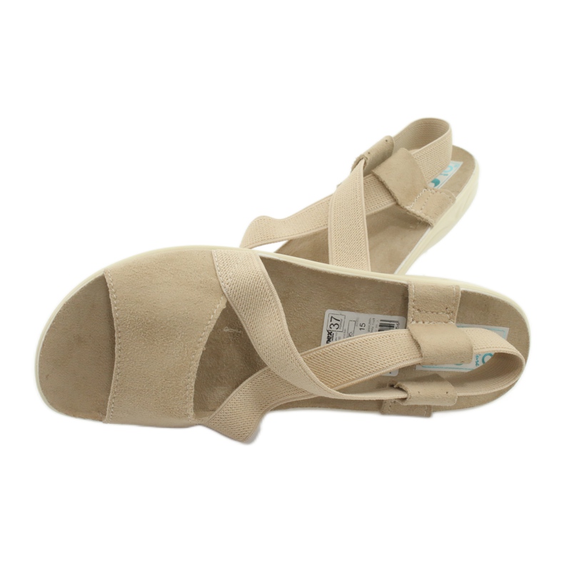 Sandalias de mujer cómodas Adanex 17495 beige 4