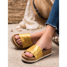 Kylie Pantuflas Mostaza Brillante amarillo 3