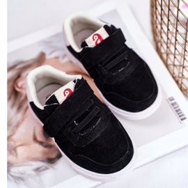 Apawwa Zapatillas Infantiles Ante Velcro Negro Trelmo ['negro'] 4