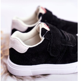 Apawwa Zapatillas Infantiles Ante Velcro Negro Trelmo ['negro'] 3