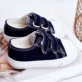 Apawwa Deportivas Infantiles Fanot Azul Marino con Velcro 3