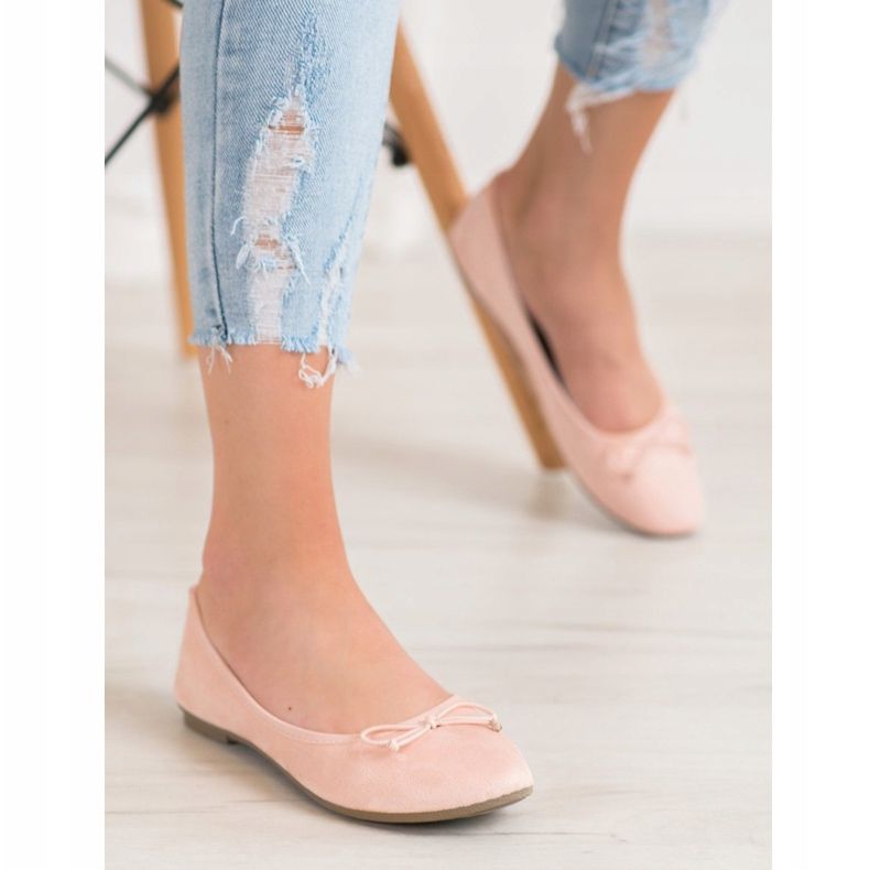 Diamantique Bailarinas De Ante Casual multicolor rosa 1