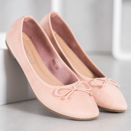 Diamantique Bailarinas De Ante Casual multicolor rosado 3