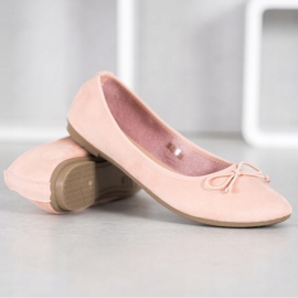 Diamantique Bailarinas De Ante Casual multicolor rosado 4