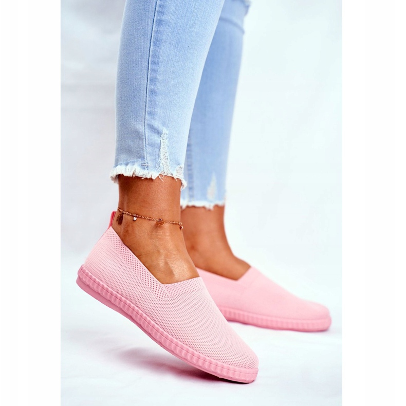 PS1 Zapatillas Deportivas para Mujer Zapatillas sin Cordones Rosa Grigio 2