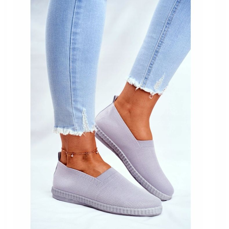 PS1 Zapatillas Deportivas para Mujer Zapatillas sin Cordones Gris Grigio 2