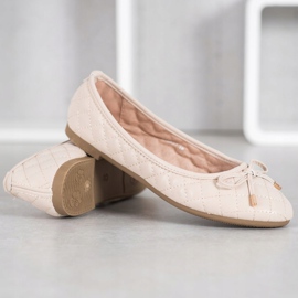 Diamantique Bailarinas acolchadas beige 4