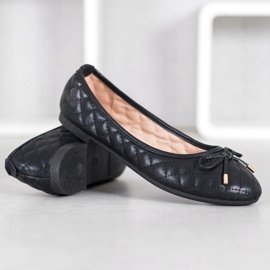 Diamantique Bailarinas acolchadas negro 2