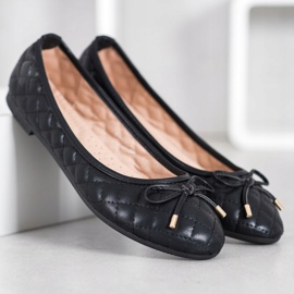 Diamantique Bailarinas acolchadas negro 3
