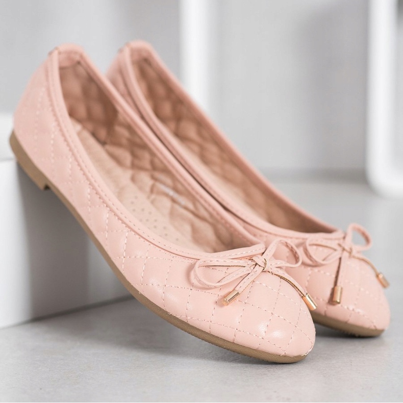 Diamantique Bailarinas acolchadas multicolor rosa 1