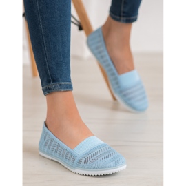 Bona Zapatos calados sin cordones azul 4