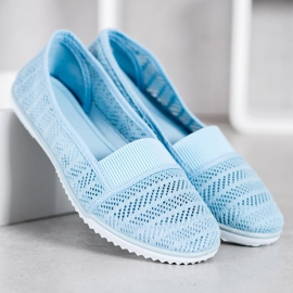 Bona Zapatos calados sin cordones azul 3