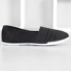 Bona Zapatos sin cordones de gamuza negro 4
