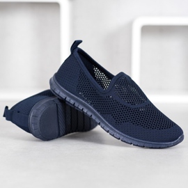 Bona Slipons calados azul marino azul 1
