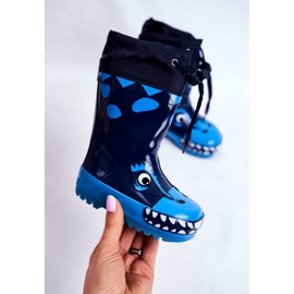 Apawwa Bota de agua infantil de goma Mordeso Shark Azul Marino 3