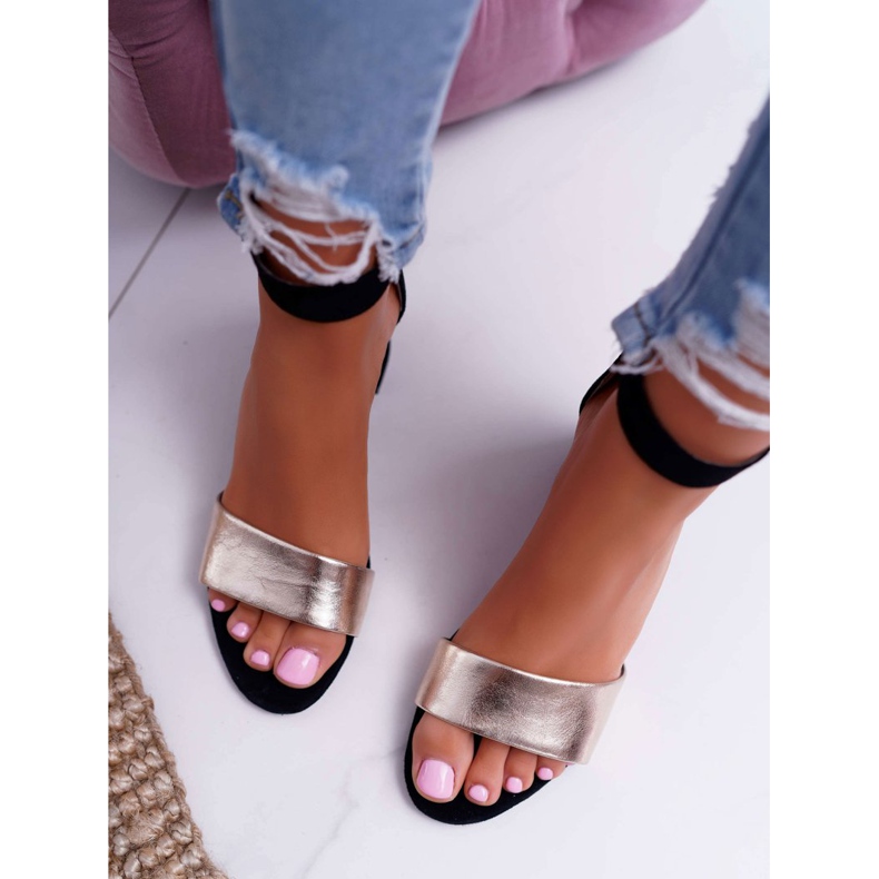 Sandalias Mujer Maciejka Cuero Ante Negro 04141-25 / 00-5 amarillo 3