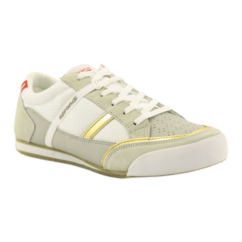 Deportivas Sprandi 8042 oro beige blanco gris 1