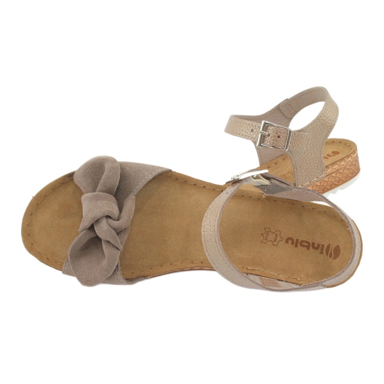 Zapatos de mujer Comfort Inblu 158D118 beige 3