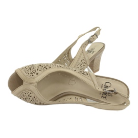Sandalias Caprice Piel Calada 29606 beige 3