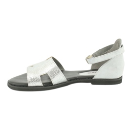 M.Daszyński Sandalias plateadas con tacón Daszyński MR1848-17 negro gris 1 M.Daszyński Sandalias plateadas con tacón Daszyński MR1848-17 negro gris 1