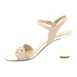 Caprice sandalias zapatos de mujer 28303 multicolor rosado 1