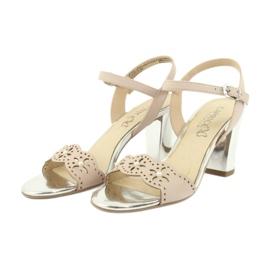 Caprice sandalias zapatos de mujer 28303 multicolor rosado 4