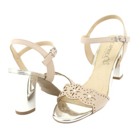 Caprice sandalias zapatos de mujer 28303 multicolor rosado 3