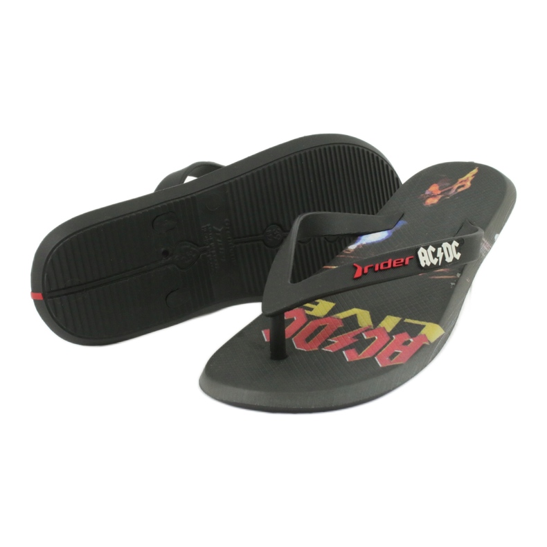 RIDER 82799 Chanclas ACDC THONG AD hombre BRASIL negro multicolor 2