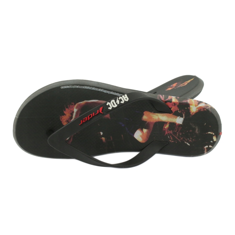 RIDER 82799 Chanclas ACDC THONG AD hombre BRASIL negro multicolor 3