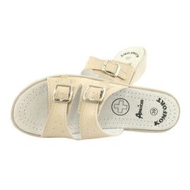 American Club Babucha hebilla americana beige 4